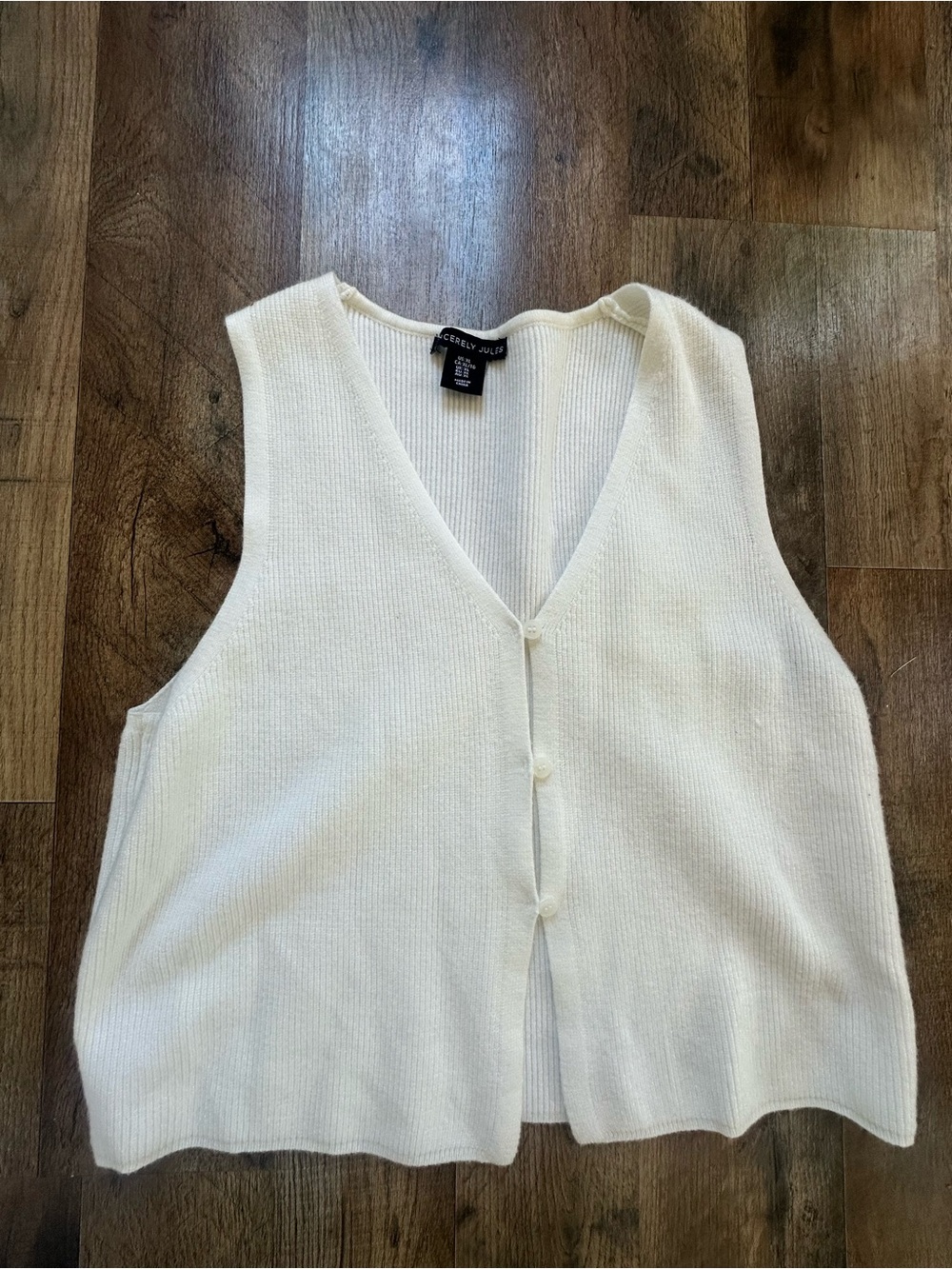 Sincerely Jules Cream Ribbed Tank - Sincerely Jules